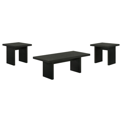 Decker 3-piece Coffee and End Table Set Black