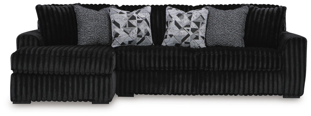 Midnight-Madness 3-Piece Sectional with Chaise