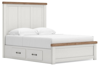 Savonport Queen Panel Bed with Storage, Dresser, Mirror, Chest and Nightstand