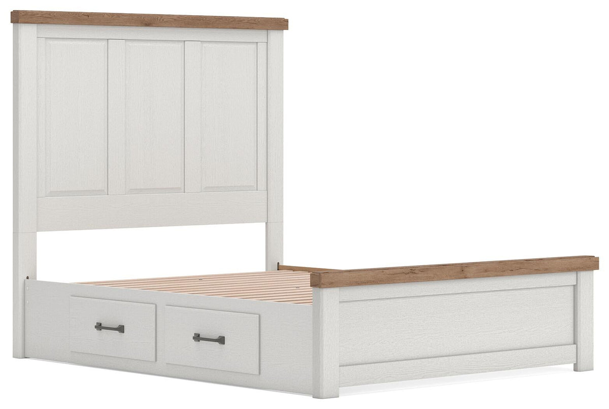 Savonport Queen Panel Bed with Storage, Dresser, Mirror, Chest and Nightstand