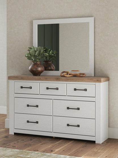 Savonport Queen Panel Bed with Storage, Dresser, Mirror, Chest and Nightstand