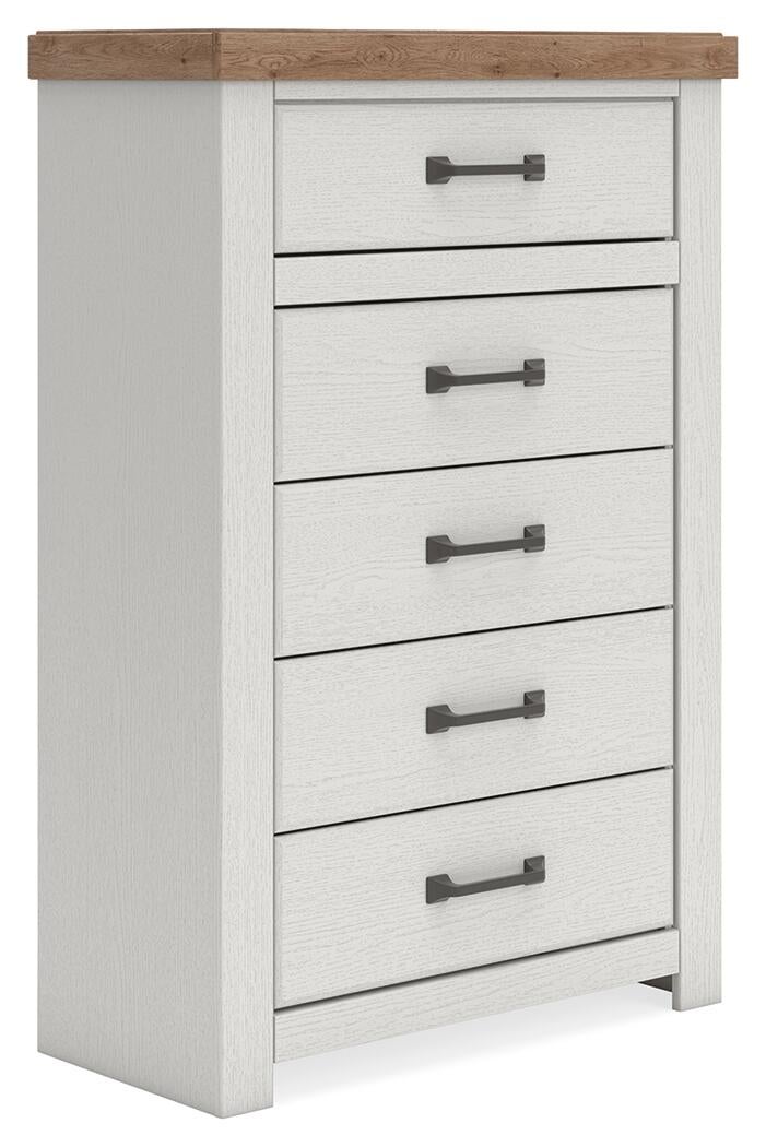 Savonport Queen Panel Bed with Storage, Dresser, Mirror, Chest and Nightstand