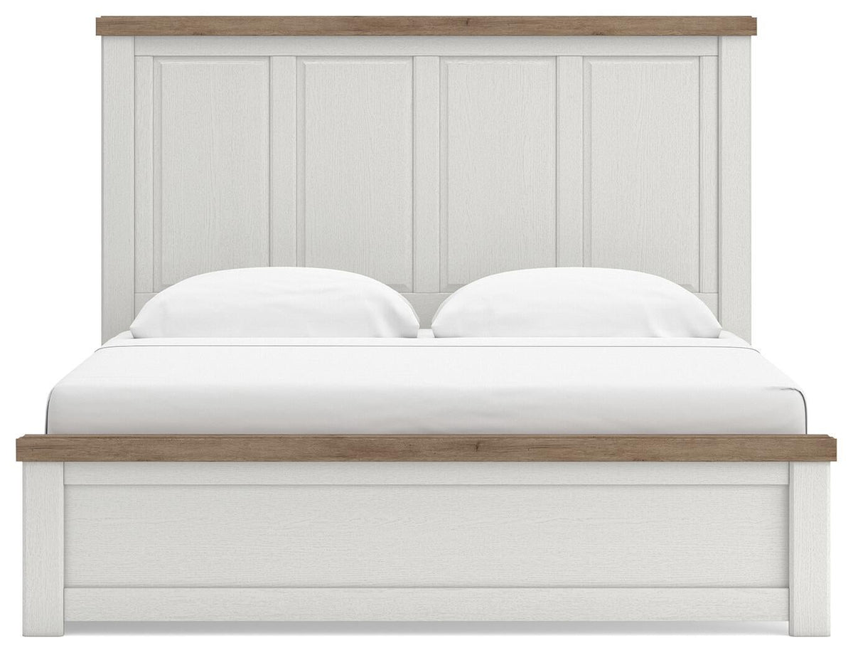 Savonport King Panel Bed with Storage, Dresser, Mirror, Chest and Nightstand