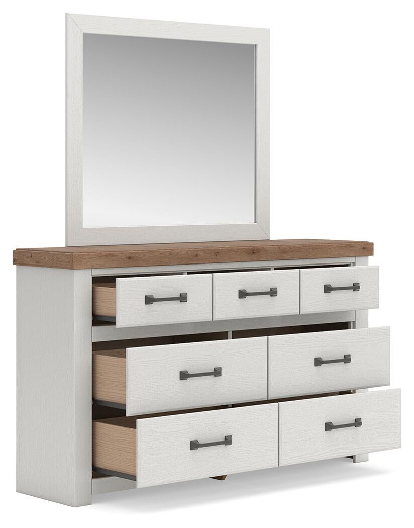 Savonport King Panel Bed, Dresser, Mirror, Chest and Nightstand