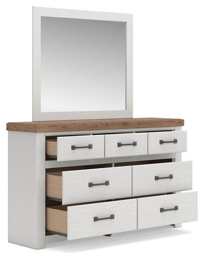 Savonport King Panel Bed, Dresser, Mirror, Chest and Nightstand
