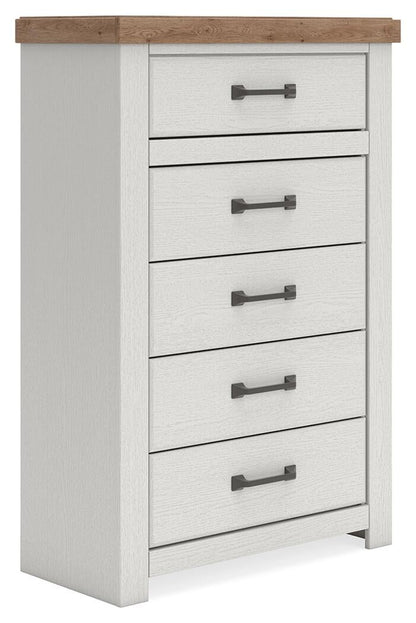 Savonport King Panel Bed, Dresser, Mirror, Chest and Nightstand