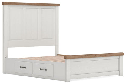 Savonport Queen Panel Bed with Storage. Dresser, Mirror and Nightstand