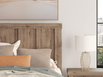 Garistyn Queen Panel Bed. Dresser, Mirror and Nightstand