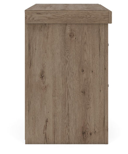 Garistyn Queen Panel Storage Bed. Dresser, Mirror and Nightstand
