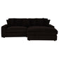 Blaine Upholstered Reversible Chaise Sectional Sofa Chocolate