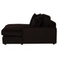 Blaine Upholstered Reversible Chaise Sectional Sofa Chocolate