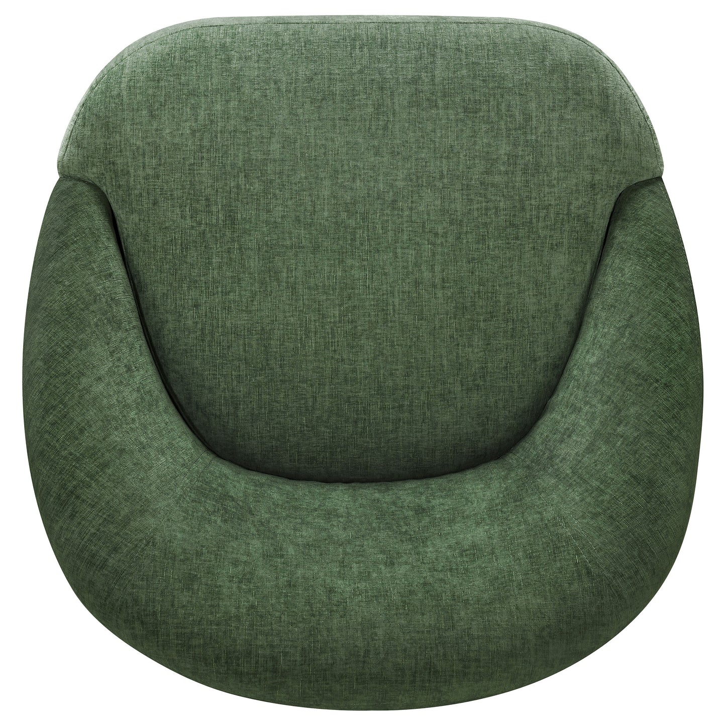 Leon Chenille Upholstered Swivel Accent Chair Green