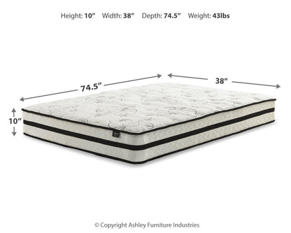 Ashley Express - Chime 10 Inch Hybrid  Mattress