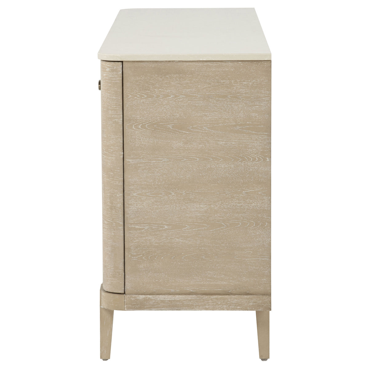 Lucaire 2-door 3-drawer Cultured Marble Top Sideboard Sandstone