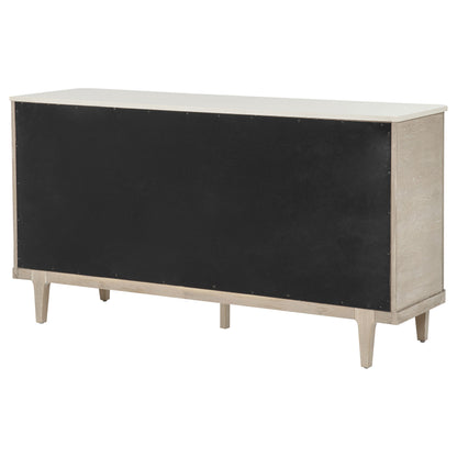 Lucaire 2-door 3-drawer Cultured Marble Top Sideboard Sandstone