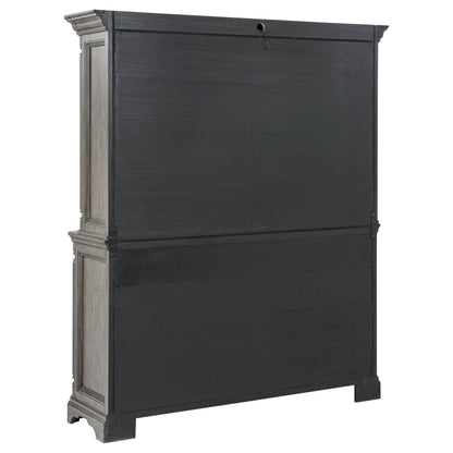 Cresswell 2-door 3-drawer Buffet and Hutch Weathered Taupe