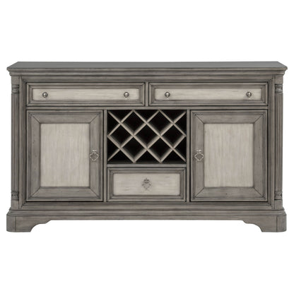 Cresswell 2-door 3-drawer Wine Storage Buffet Weathered Taupe