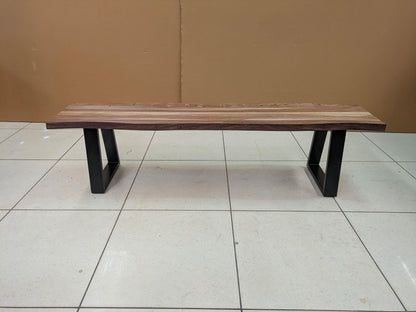 Selwyn Live Edge Solid Wood Dining Bench Light Sheesham