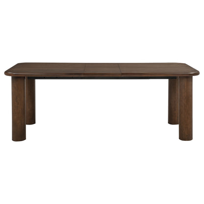Faulkner 84-inch Extension Wood Dining Table Brown Oak
