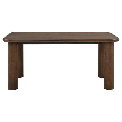 Faulkner 84-inch Extension Wood Dining Table Brown Oak