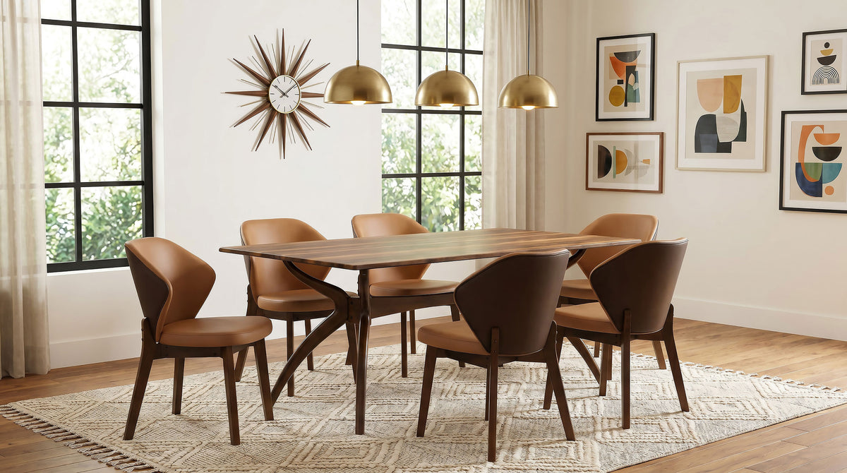 Randolph 79-inch SmartTop™ Rectangular Dining Table Sheesham and Brown