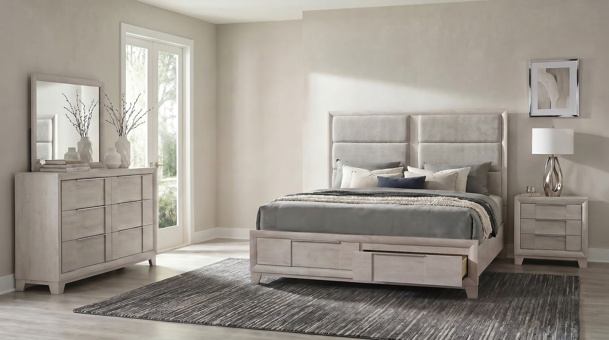 Farre 4-piece Queen Bedroom Set Washed Grey