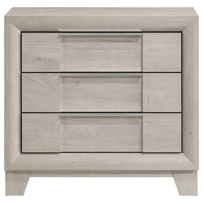Farre 2-drawer Nightstand Bedside Table Washed Grey