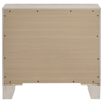 Farre 2-drawer Nightstand Bedside Table Washed Grey