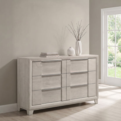 Farre 6-drawer Dresser Washed Grey