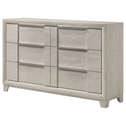 Farre 6-drawer Dresser Washed Grey