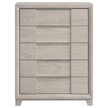 Farre 5-drawer Chest of Drawers Washed Grey