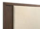 Etienne Full Velvet Upholstered Panel Bed Walnut