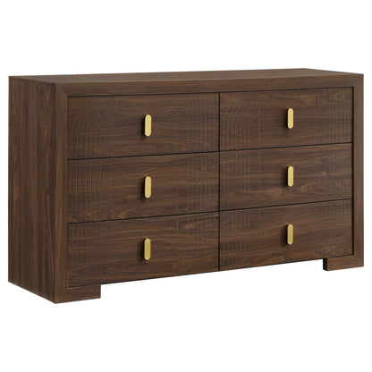 Etienne 5-piece Full Bedroom Set Walnut