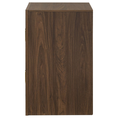 Etienne 2-drawer Nightstand Bedside Table Walnut