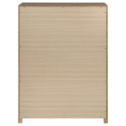 Etienne 5-drawer Bedroom Chest of Drawers Walnut