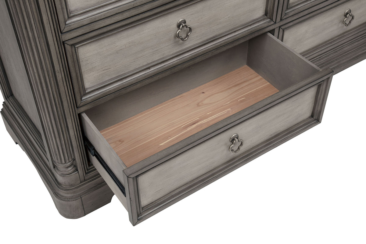 Cresswell 4-piece Eastern King Storage Bedroom Set Weathered Taupe
