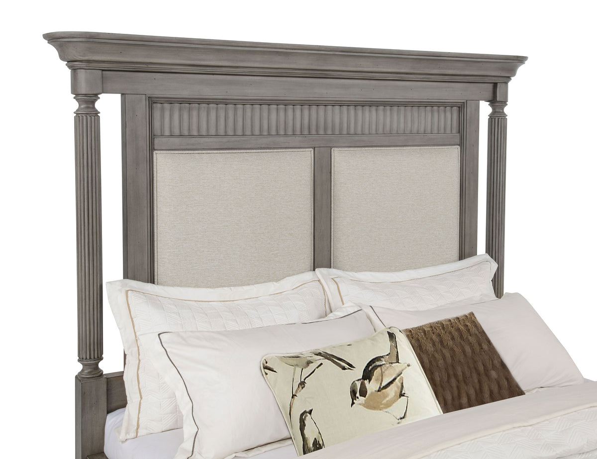 Cresswell California King Storage Platform Bed Weathered Taupe