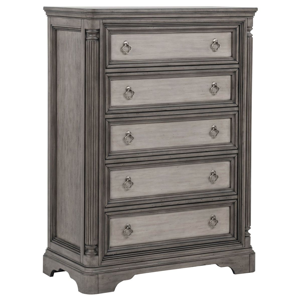 Cresswell 5-piece California King Storage Bedroom Set Taupe
