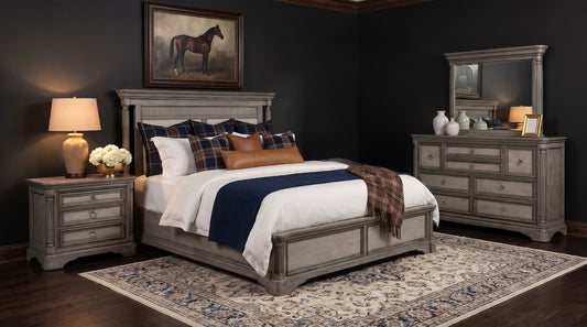 Cresswell 4-piece Queen Bedroom Set Weathered Taupe