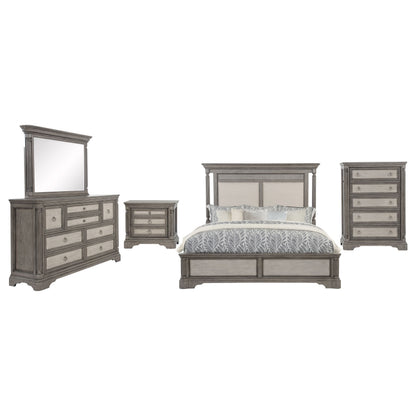 Cresswell 5-piece Queen Bedroom Set Weathered Taupe