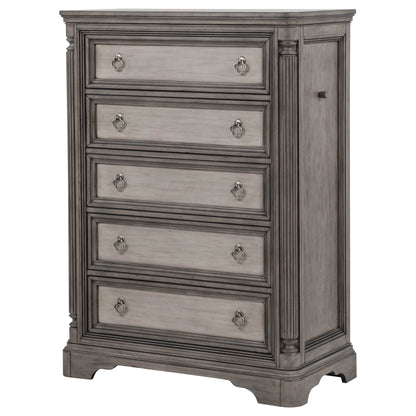 Cresswell 5-piece Queen Bedroom Set Weathered Taupe