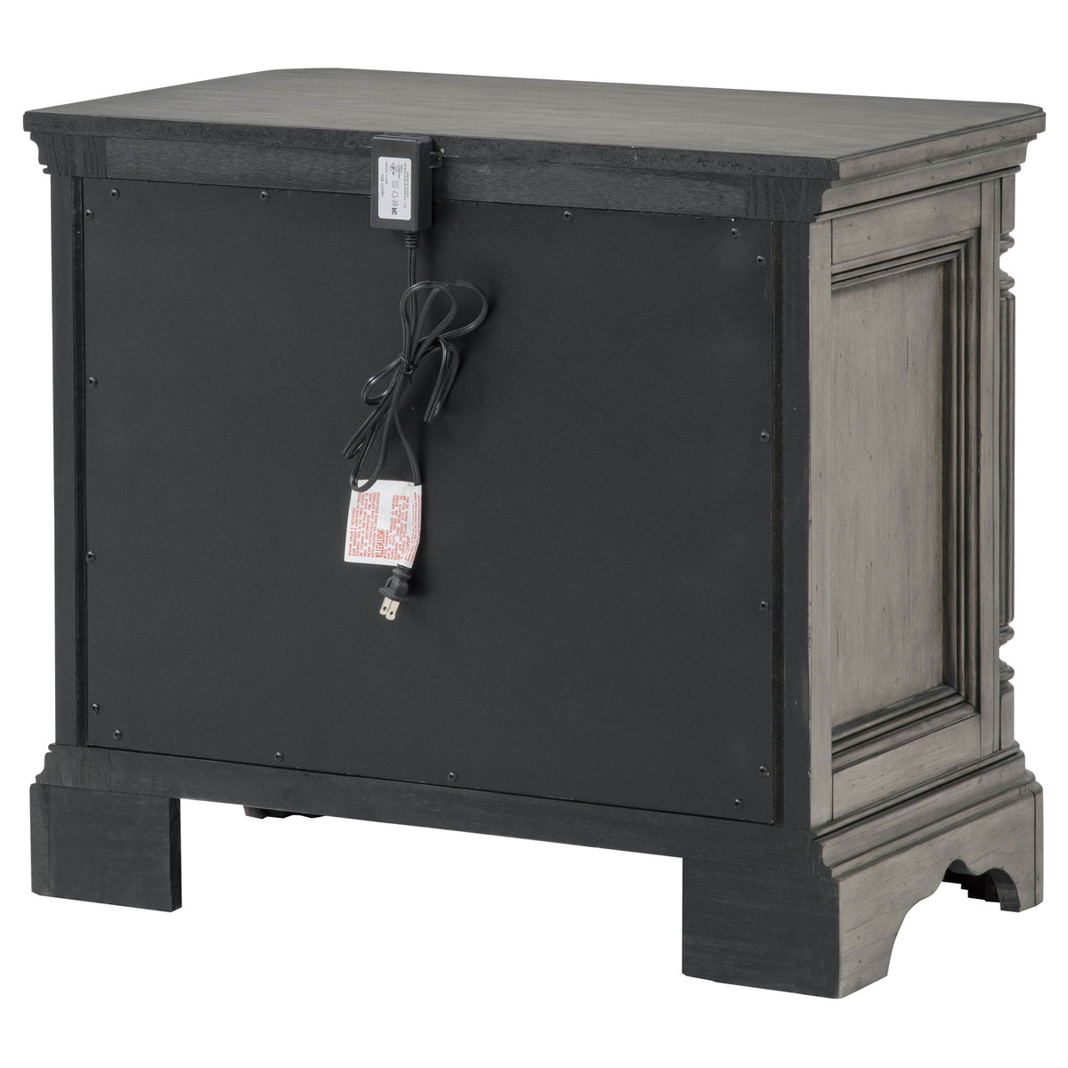 Cresswell 3-drawer Nightstand Bedside Table Weathered Taupe