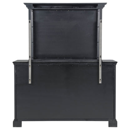 Cresswell 8-drawer Dresser with Mirror Weathered Taupe