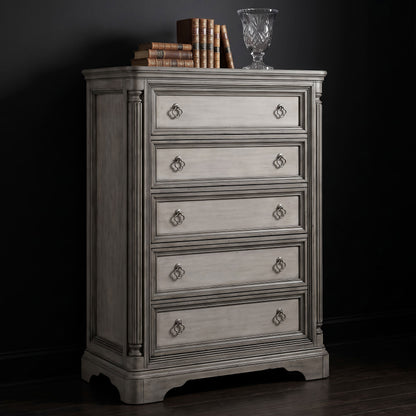Cresswell 5-drawer Chest of Drawers Weathered Taupe