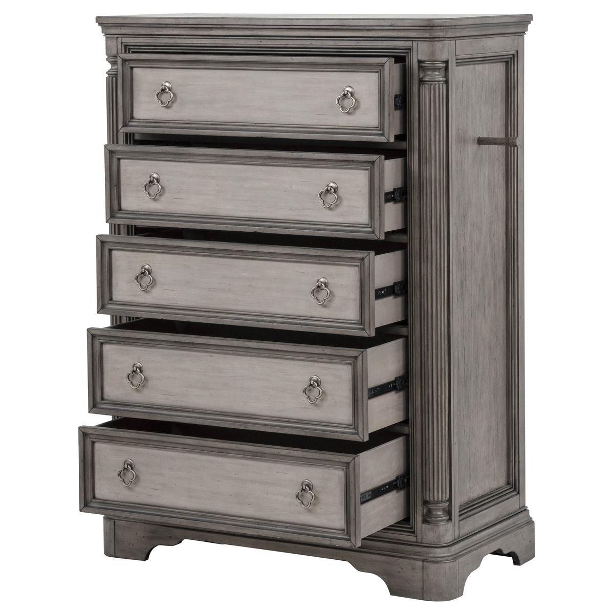 Cresswell 5-drawer Chest of Drawers Weathered Taupe