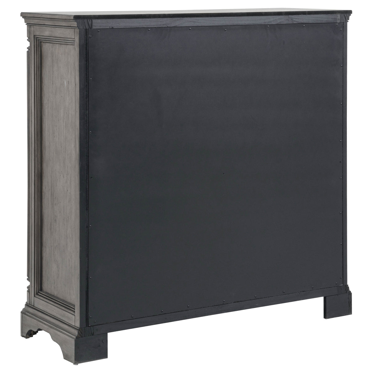 Cresswell 4-drawer Door Chest with Hidden Storage Weathered Taupe