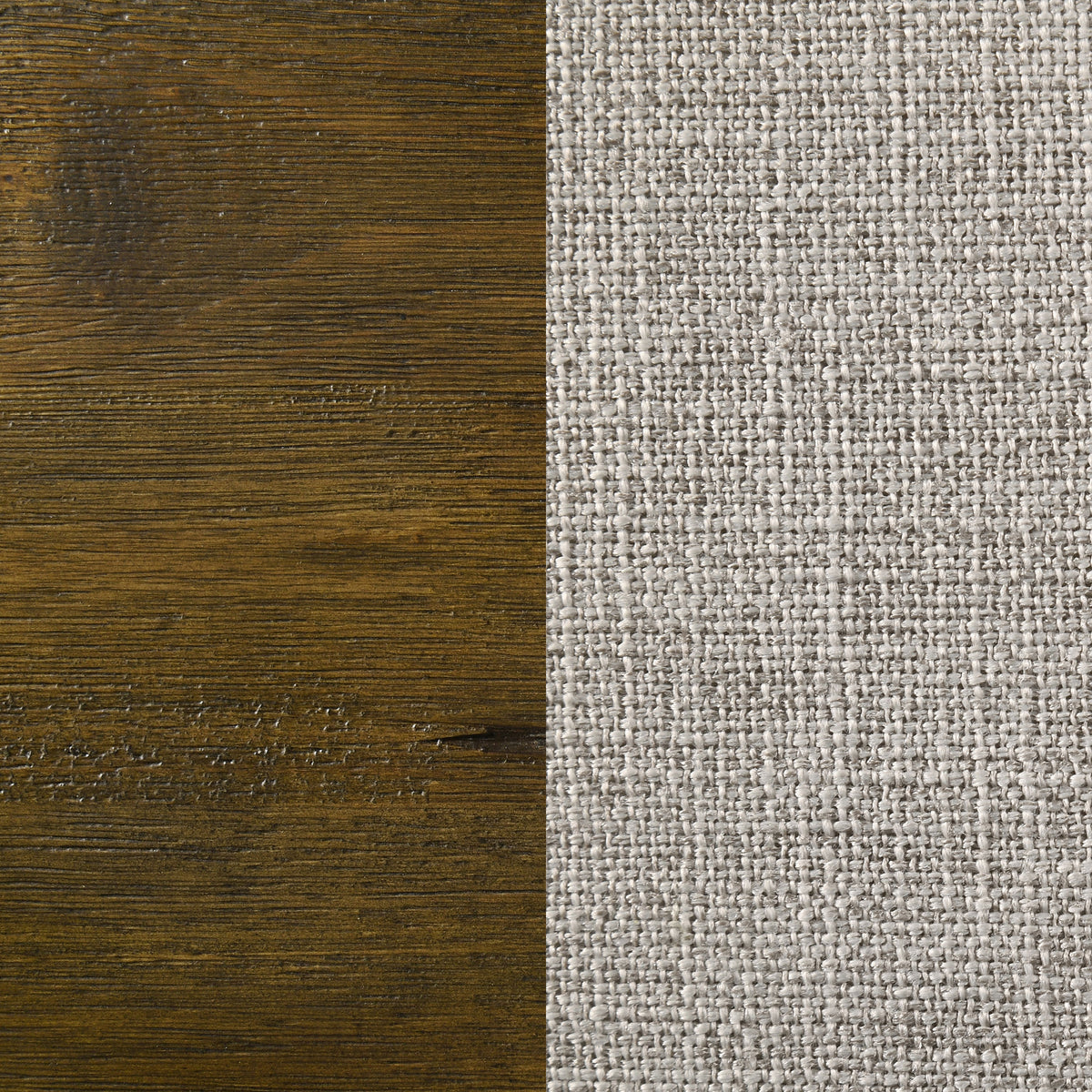 Doherty Eastern King Linen Upholstered Panel Bed Rustic Brown