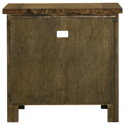 Doherty 1-drawer Nightstand Bedside Table Rustic Brown