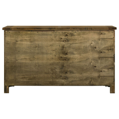 Doherty 6-drawer Bedroom Dresser Rustic Brown