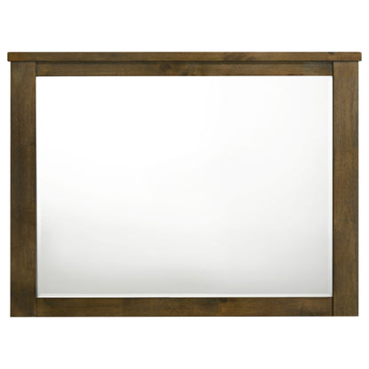 Doherty Rectangular Dresser Mirror Rustic Brown